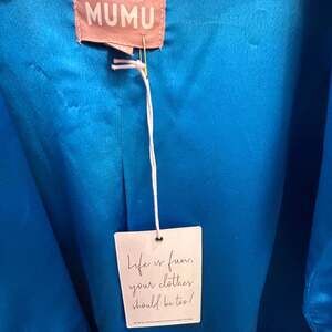 Show Me Your MuMu Felix Blazer bright Blue Satin 1x